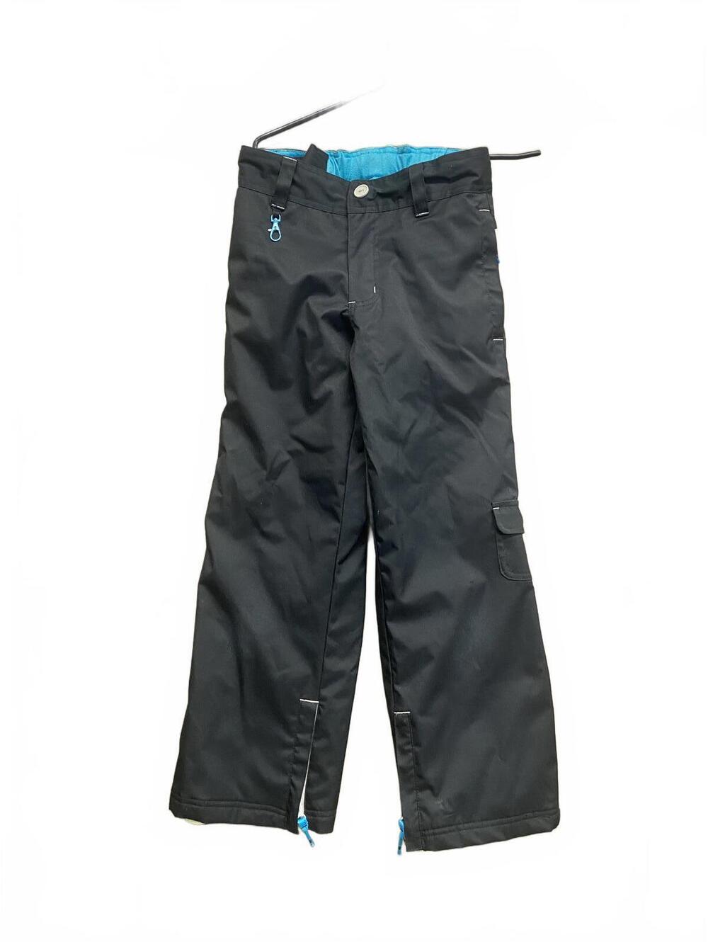 NOMIS Unisex Kids Black Ski/Snowboard Pants Water Proof Zip Pockets Size M